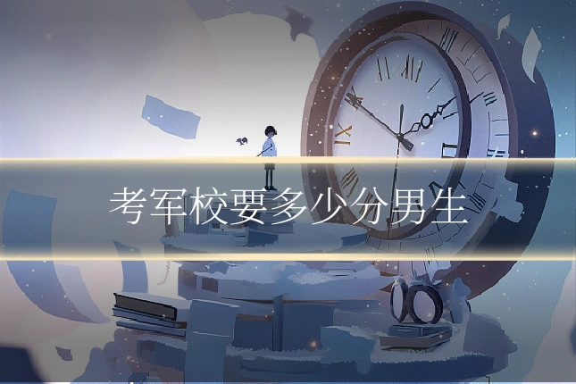考军校要多少分男生