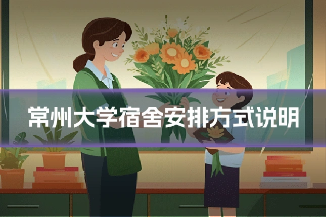 常州大学宿舍安排方式说明