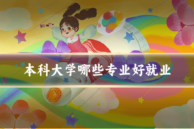 本科大学哪些专业好就业