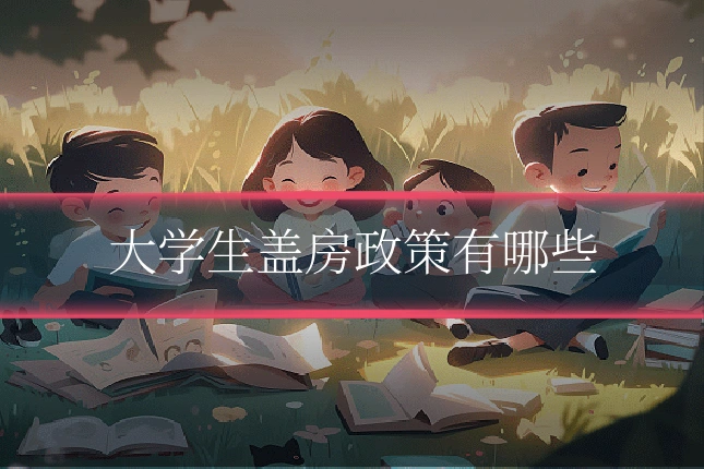 大学生盖房政策有哪些