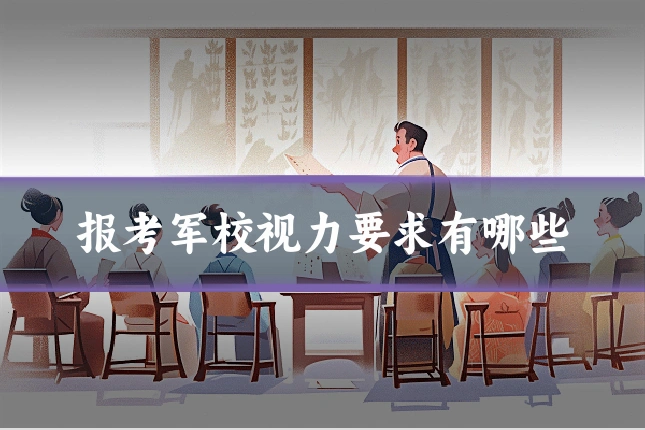 报考军校视力要求有哪些