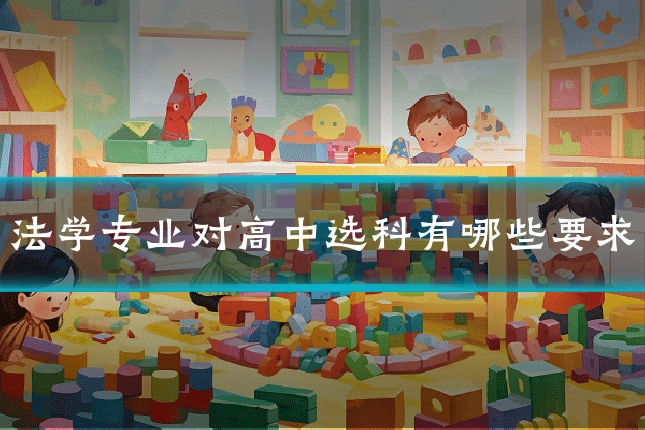 法学专业对高中选科有哪些要求