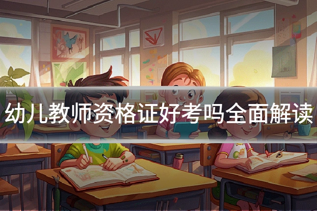 幼儿教师资格证好考吗全面解读