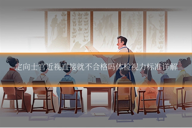 定向士官近视直接就不合格吗体检视力标准详解