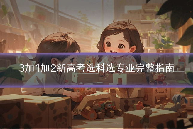 3加1加2新高考选科选专业完整指南