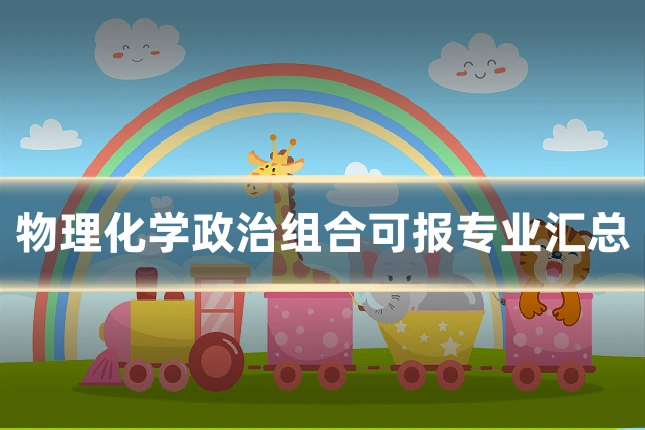 物理化学政治组合可报专业汇总
