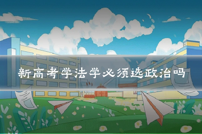 新高考学法学必须选政治吗