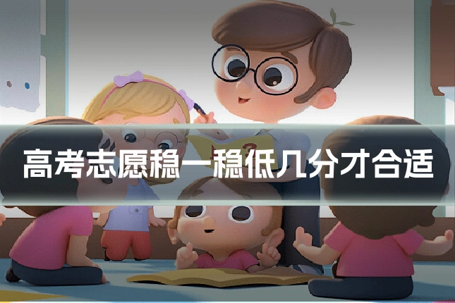 高考志愿稳一稳低几分才合适
