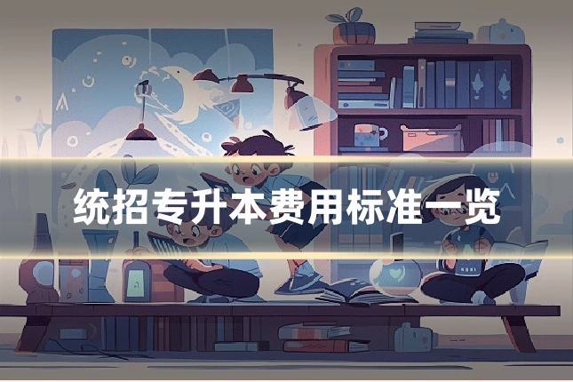 统招专升本费用标准一览