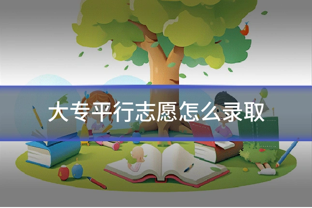 大专平行志愿怎么录取