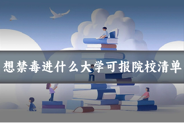 想禁毒进什么大学可报院校清单