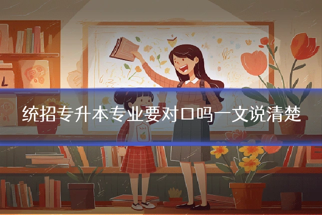 统招专升本专业要对口吗一文说清楚