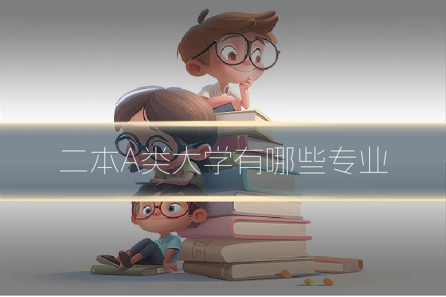 二本A类大学有哪些专业