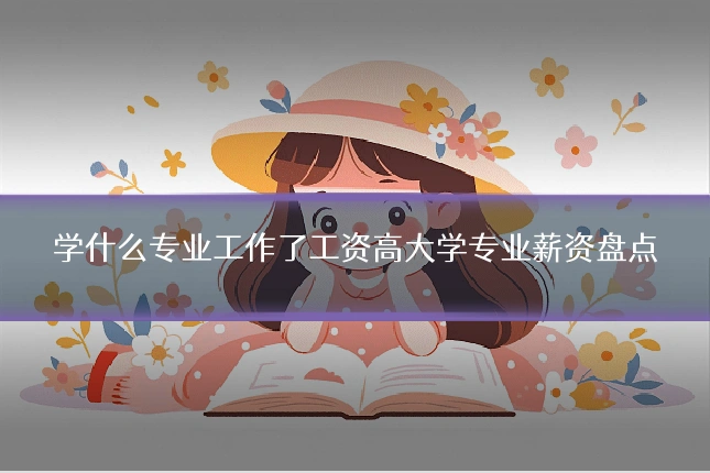学什么专业工作了工资高大学专业薪资盘点