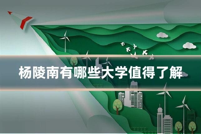杨陵南有哪些大学值得了解