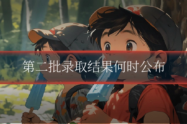 第二批录取结果何时公布