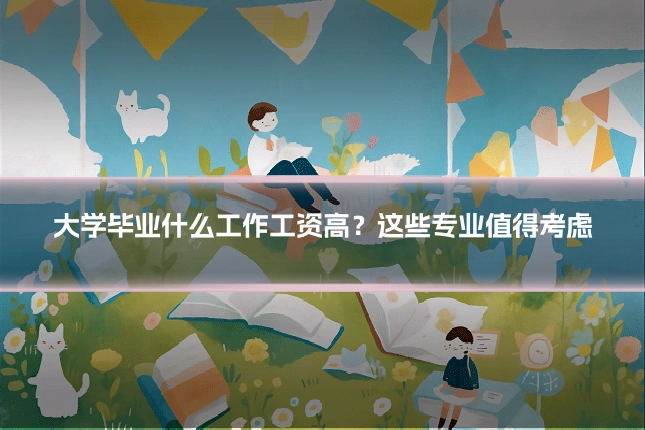 大学毕业什么工作工资高？这些专业值得考虑