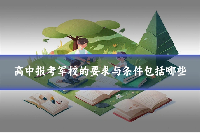 高中报考军校的要求与条件包括哪些
