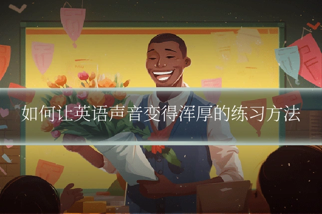 如何让英语声音变得浑厚的练习方法