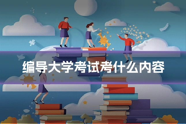 编导大学考试考什么内容