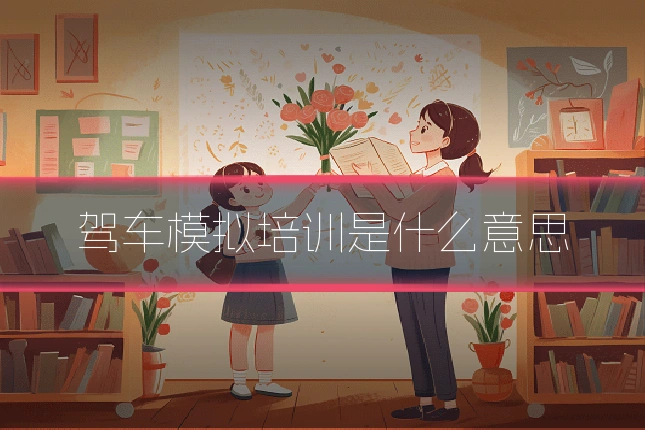 驾车模拟培训是什么意思