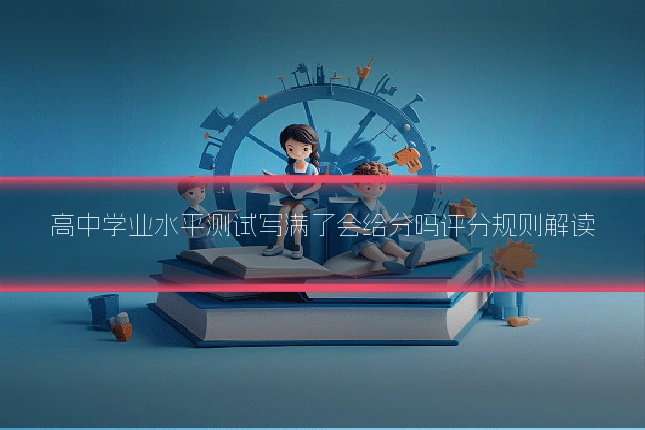 高中学业水平测试写满了会给分吗评分规则解读