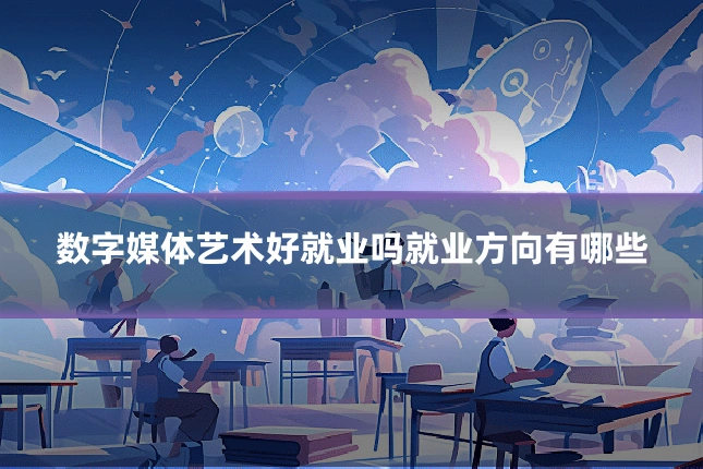 数字媒体艺术好就业吗就业方向有哪些