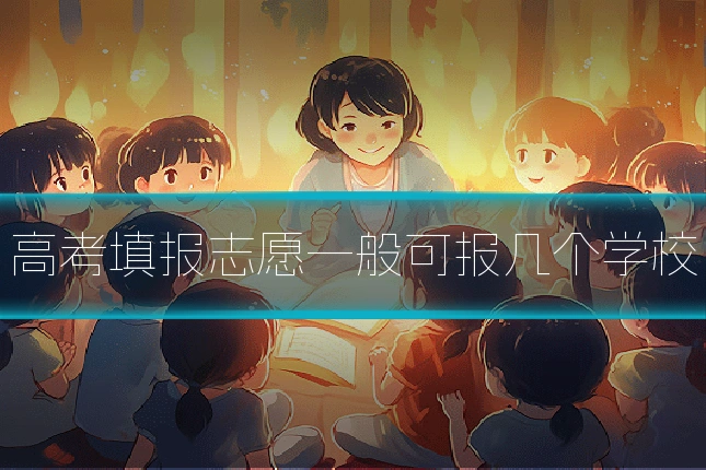 高考填报志愿一般可报几个学校
