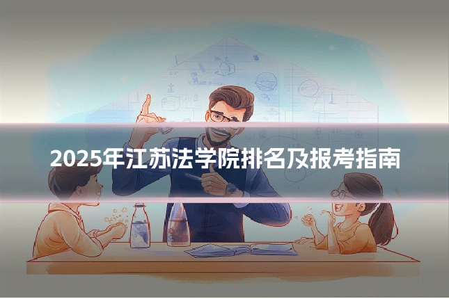 2025年江苏法学院排名及报考指南