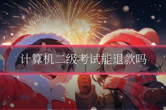 计算机二级考试能退款吗
