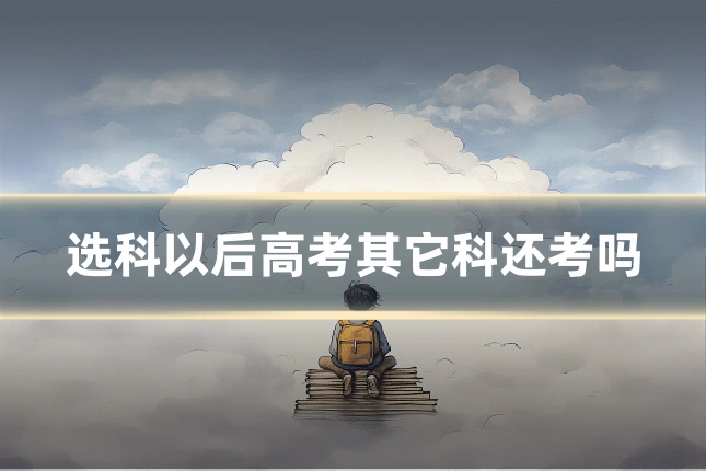 选科以后高考其它科还考吗