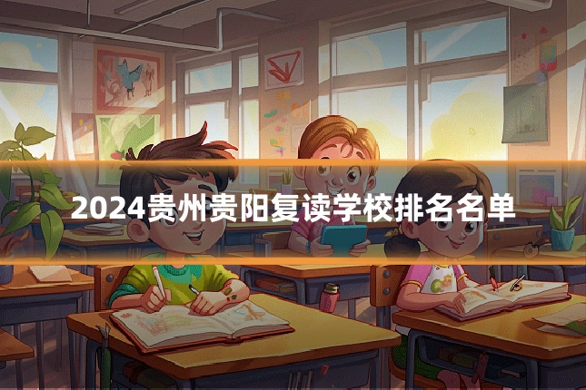 2024贵州贵阳复读学校排名名单