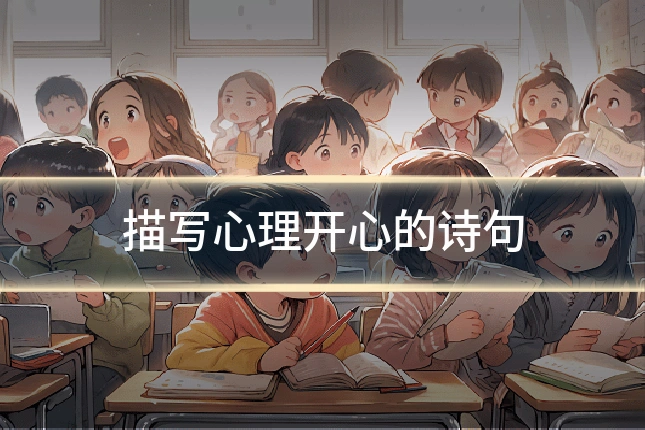 描写心理开心的诗句
