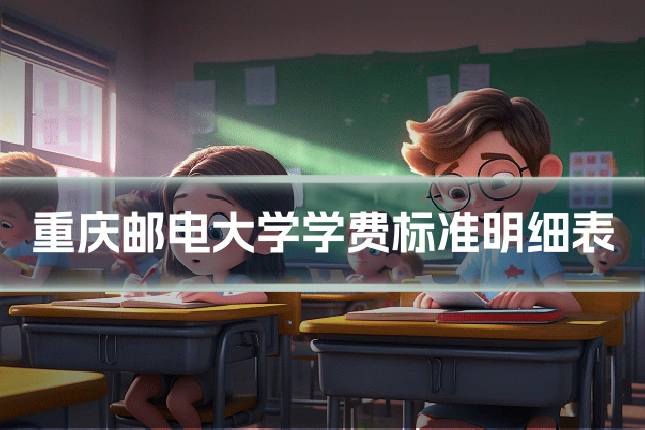 重庆邮电大学学费标准明细表