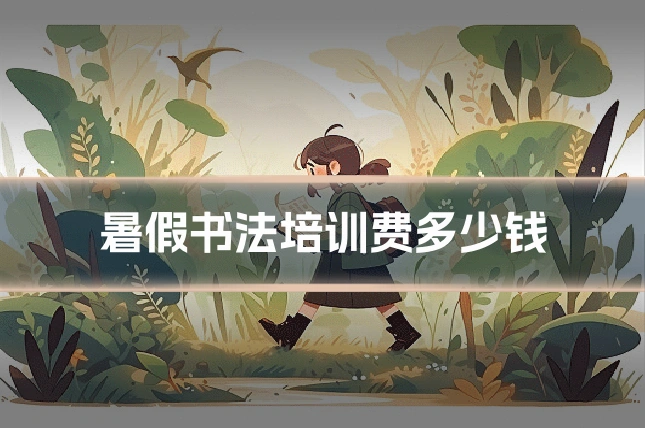 暑假书法培训费多少钱