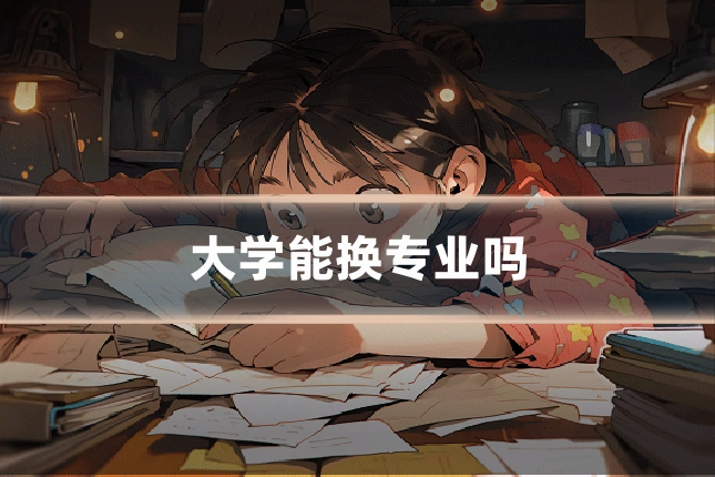 大学能换专业吗
