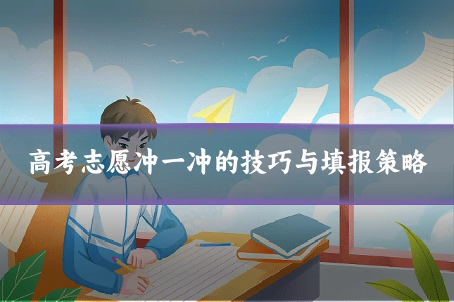 高考志愿冲一冲的技巧与填报策略