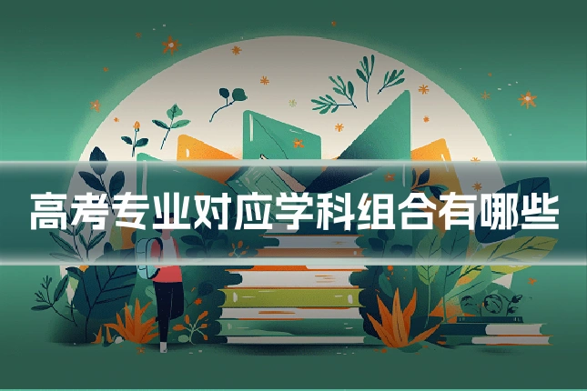 高考专业对应学科组合有哪些