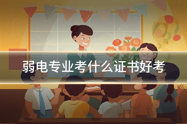 弱电专业考什么证书好考