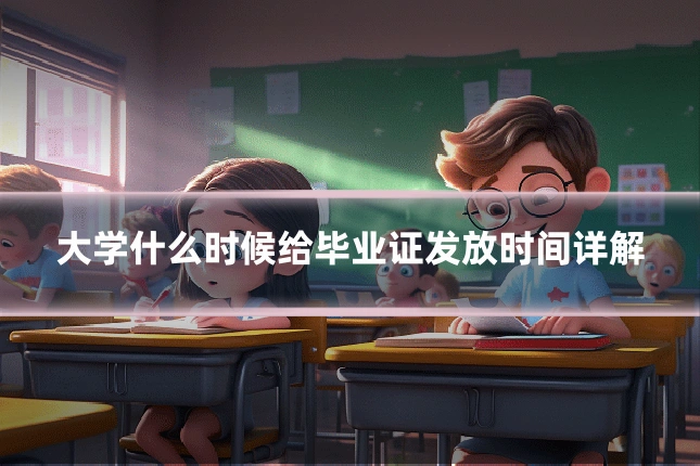 大学什么时候给毕业证发放时间详解