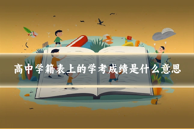 高中学籍表上的学考成绩是什么意思