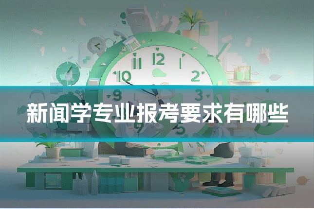 新闻学专业报考要求有哪些