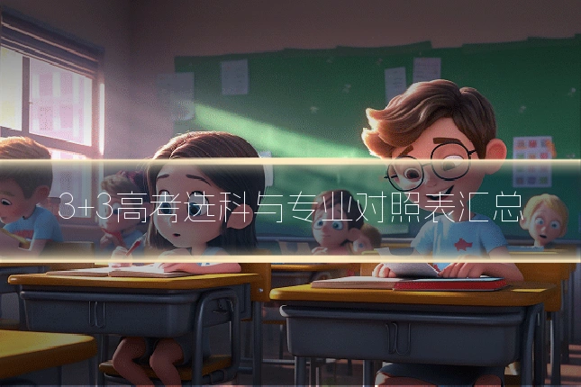 3+3高考选科与专业对照表汇总