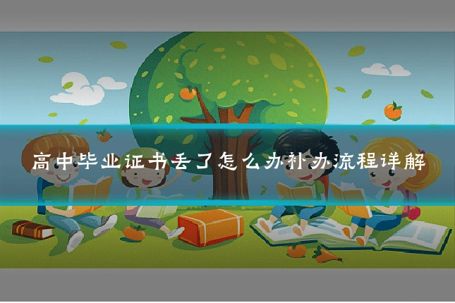 高中毕业证书丢了怎么办补办流程详解