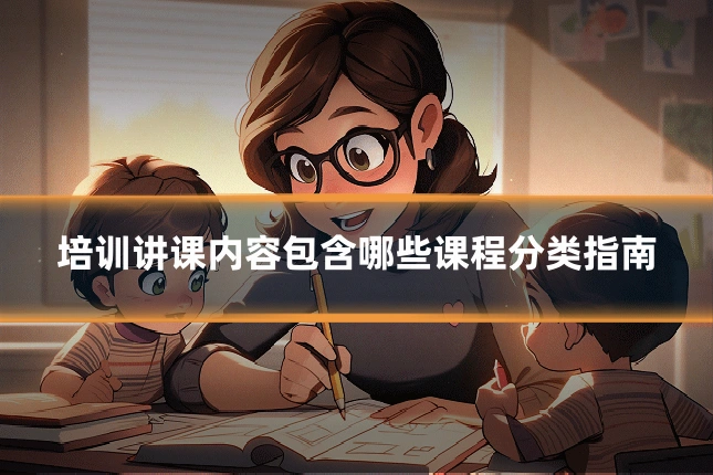培训讲课内容包含哪些课程分类指南