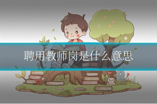 聘用教师岗是什么意思