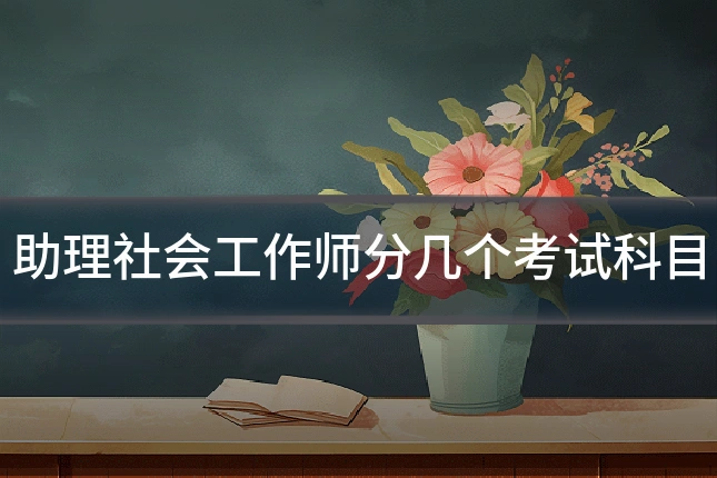 助理社会工作师分几个考试科目
