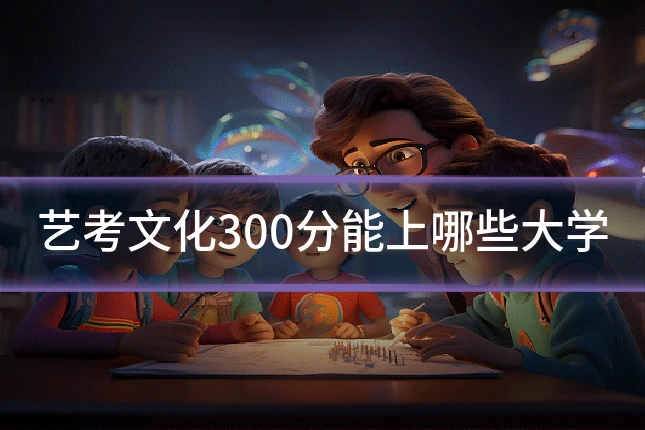 艺考文化300分能上哪些大学