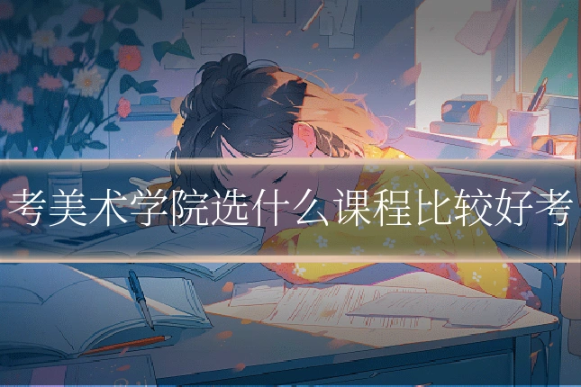 考美术学院选什么课程比较好考