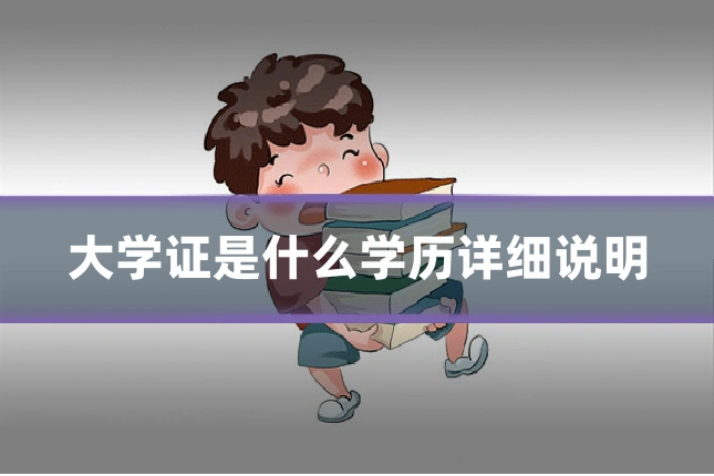 大学证是什么学历详细说明